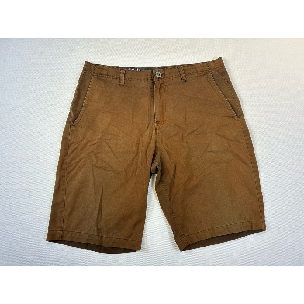 Volcom Mens Brown Chino‎ Shorts Size 34 Skate Board Workwear Casual